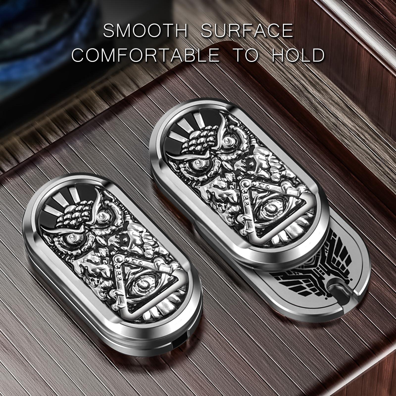 HIDEDC Breakthrough Fidget Slider & Owl Fidget Slider Bundle, EDC Fidget Toys Adults Sensory Toys Home Office Executive Desk Toys Gift for ADHD/ADD/Autism