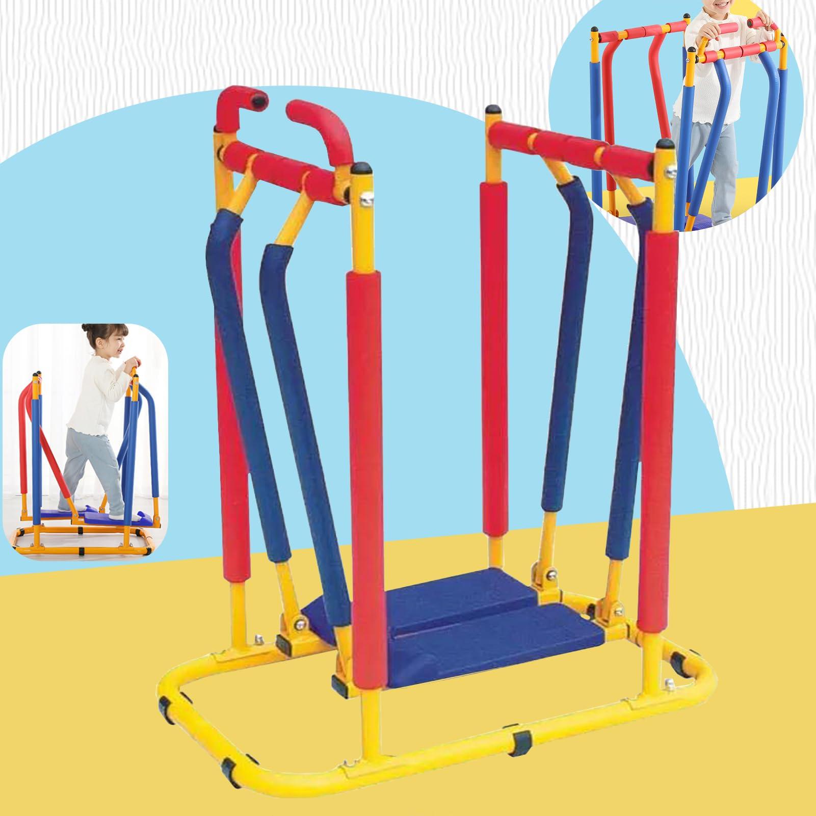 QBDGXFC Fitness Exercise Equipment for Kids, Children's Play Workout Equipment, Adjustable Barbell Toy Set for Kids Fitness, Weight Bench Set Adjustable Barbell Toy Set,C