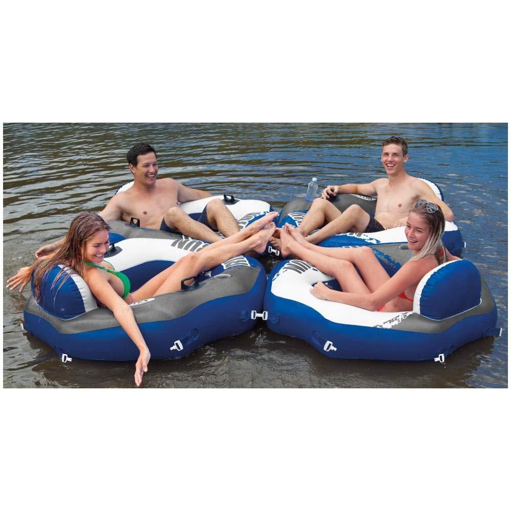 Intex Intex River Run Connect Lounge Inflatable Floating Water Tube 58854EP (12 Pack)