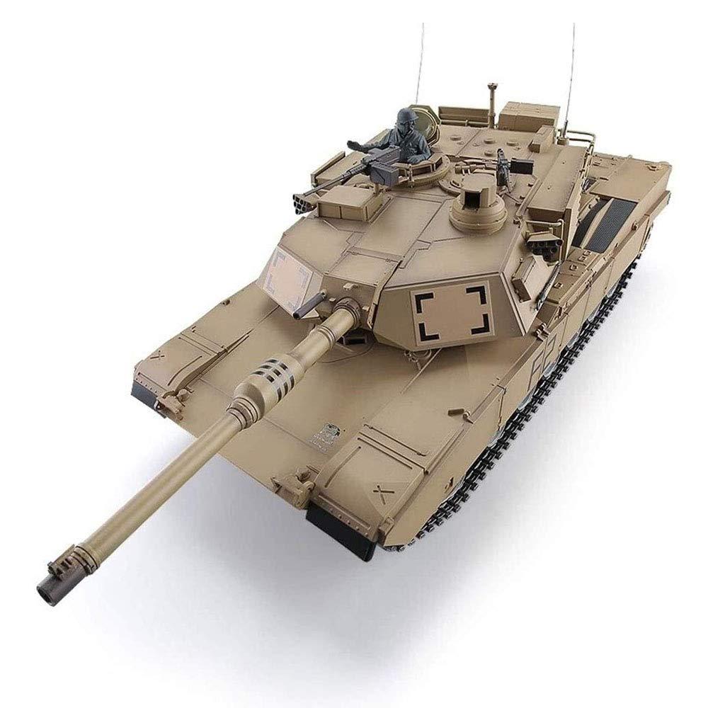 Siiykic RC Tank U.S. Army M1A2 Abrams Main Battle Tank 2.4Ghz 1/16 Scale Model Remote Control Tank The Latest 7.0 System Simulate Sound Effects and Smoke Shooting bb Bullets and Infrared Battle