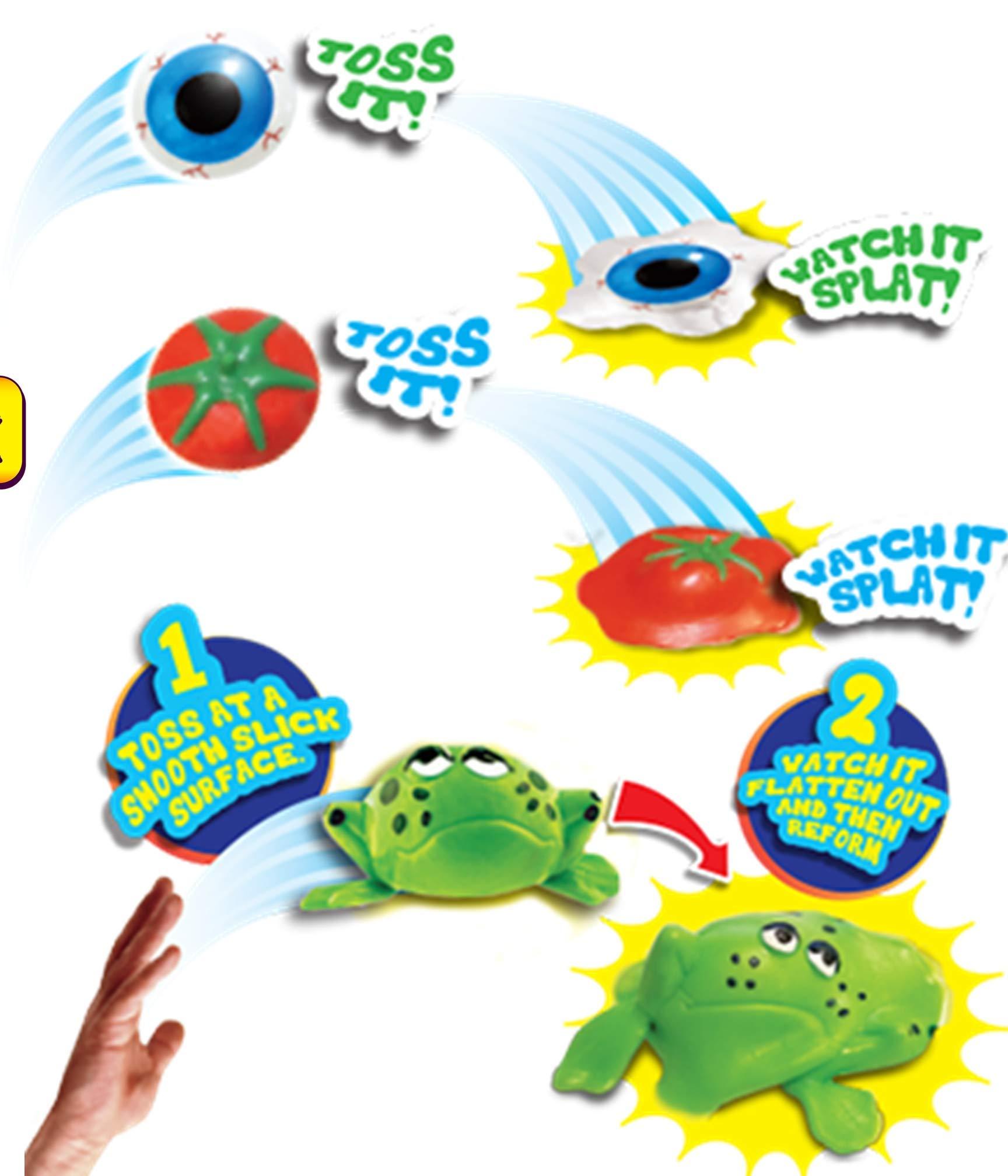 JA-RU JA-RU Splat Ball Sticky Stress Ball (6 Units Assorted) Animal, Eggs, Squishy Pig Toys for Kids. Slow Rise Squishies. Novelty Toys & Amusements & Teacher Treasure Box Prizes. 5303-6p
