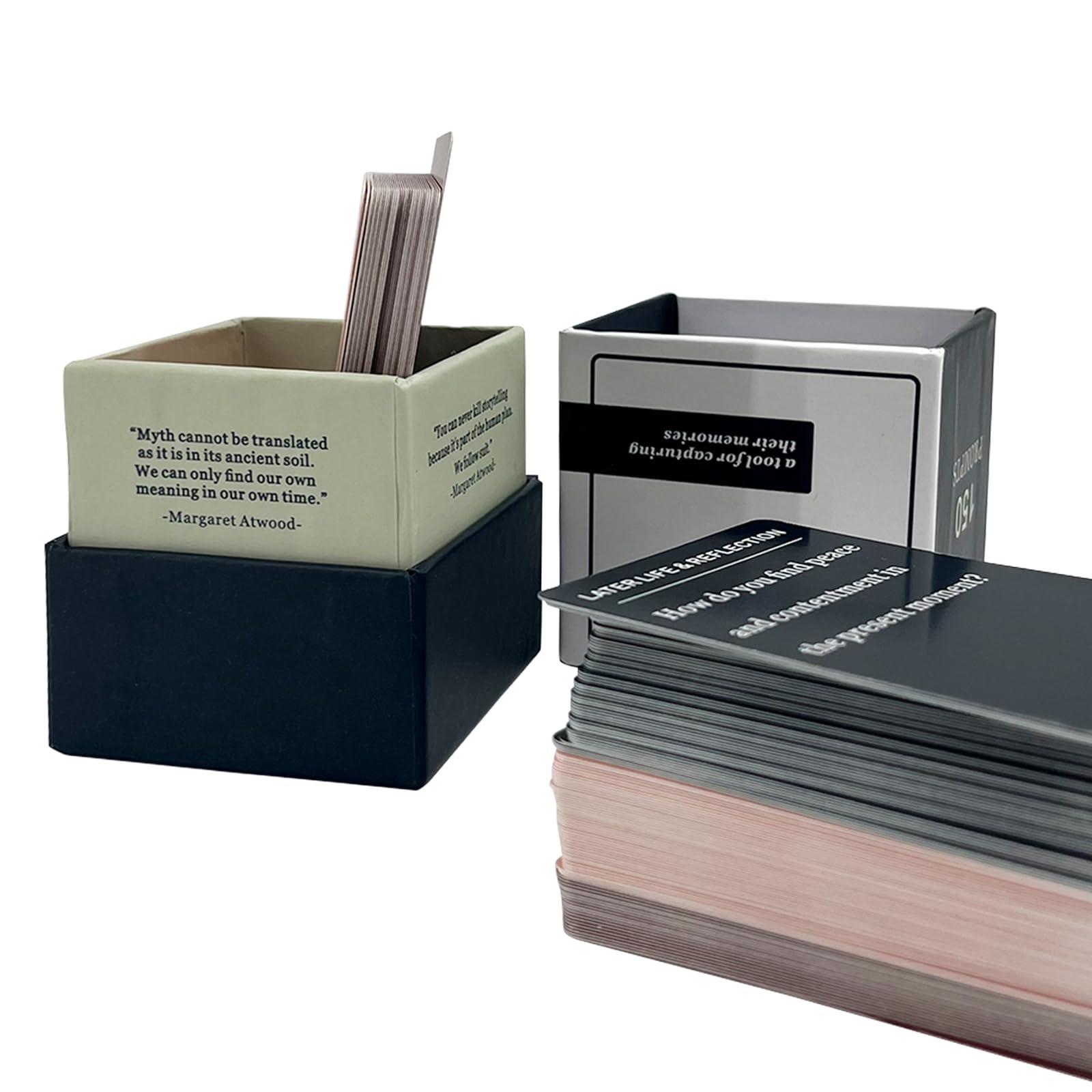 Light Of The City (150pc/1Set) Life Story Interview Kit Cards, Tales Life Story Interview Kit, Pictionary Game for Family, Get to Know Parents and Grandparents for Family Game Night with Curated Question Cards