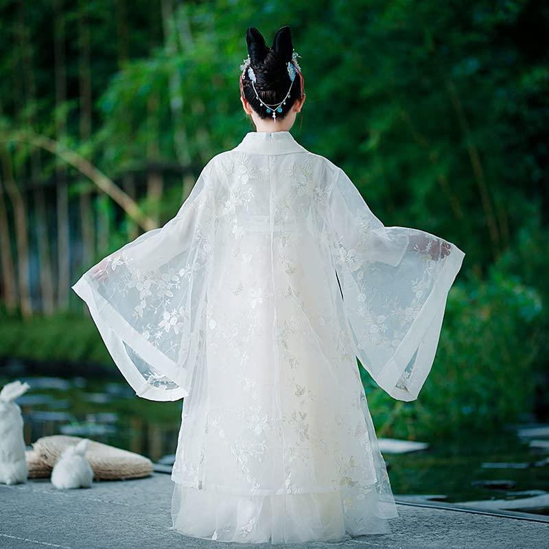 AINIFU Girl\'s Fairy Hanfu Dresses Traditional Tang Suits Guzheng Dresses Ancient Performance Costume