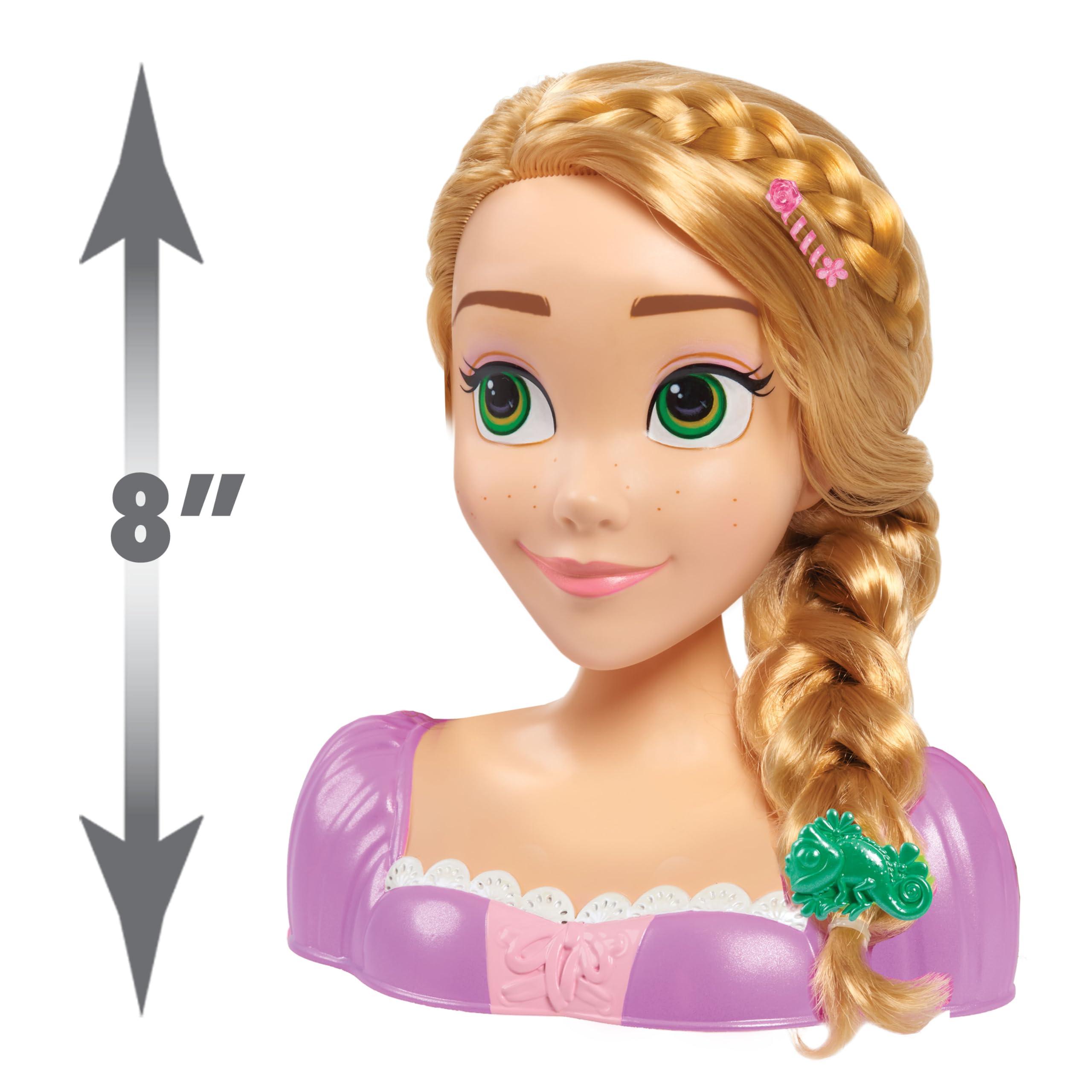 Disney Disney Princess Rapunzel Styling Head, 14-pieces, Pretend Play, Kids Toys for Ages 3 Up by Just Play