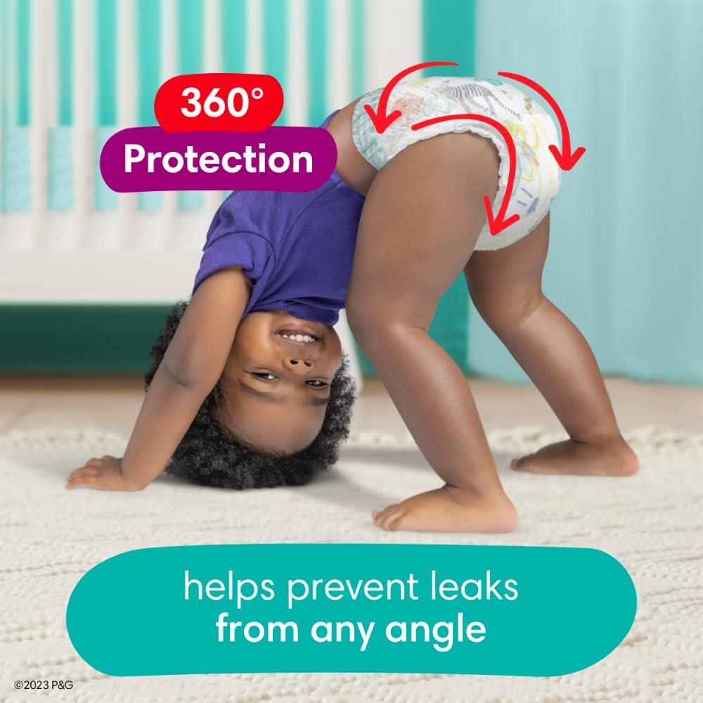 Pampers Pampers Diapers - Cruisers 360 - Size 7, 44 Count, Babyproof up to 100% Leakproof Pull-On Diaper