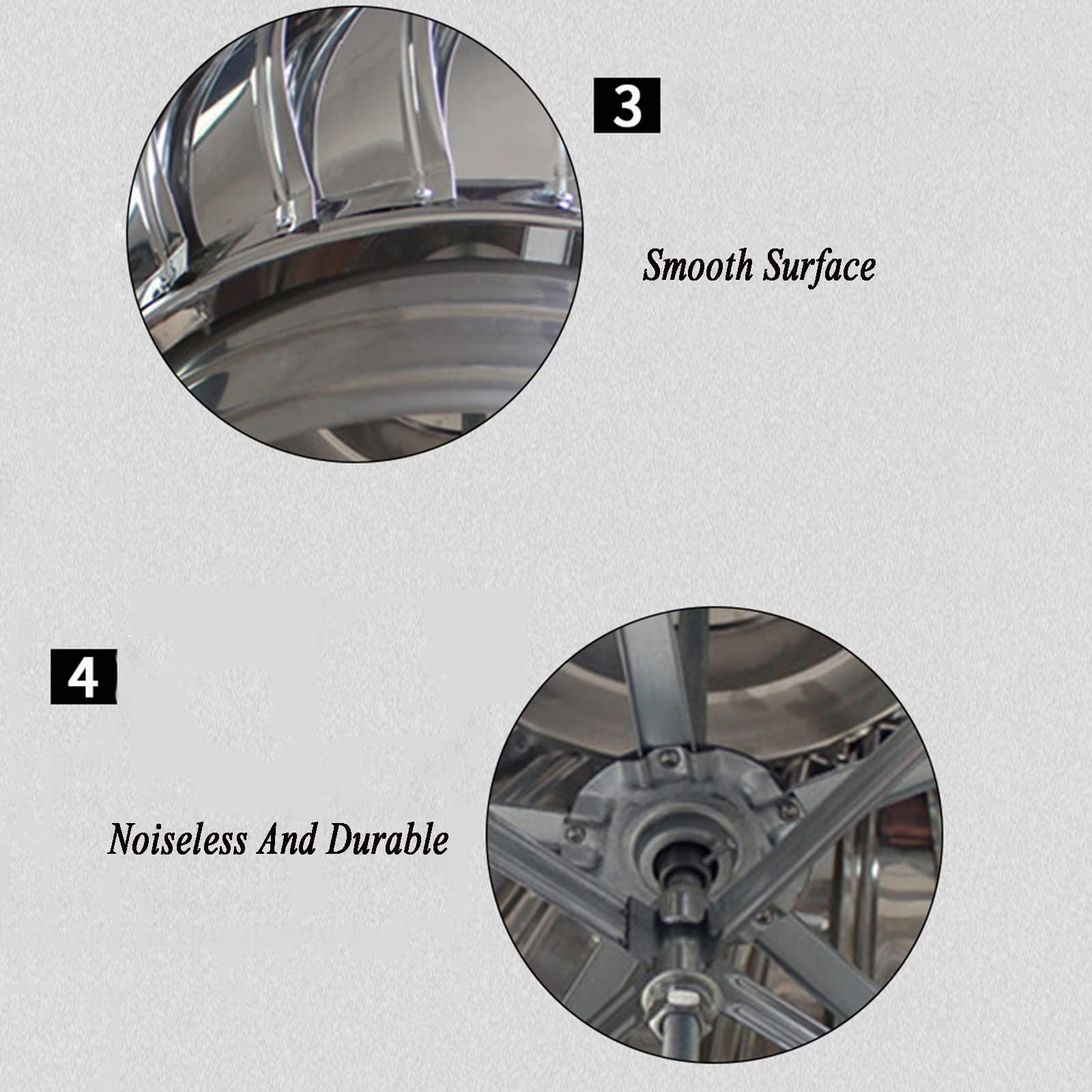 JUCCJUXIN JUCCJUXIN Stainless Steel Rotating Chimney Cowl Cap, Rotating Cap, Chimney Spinner Pot Cap Anti-DowndraughtRotary Chimney Cowl Cap, for Flue Pipe Cover Cap Vent Top (Size : 250mm/9.84in)