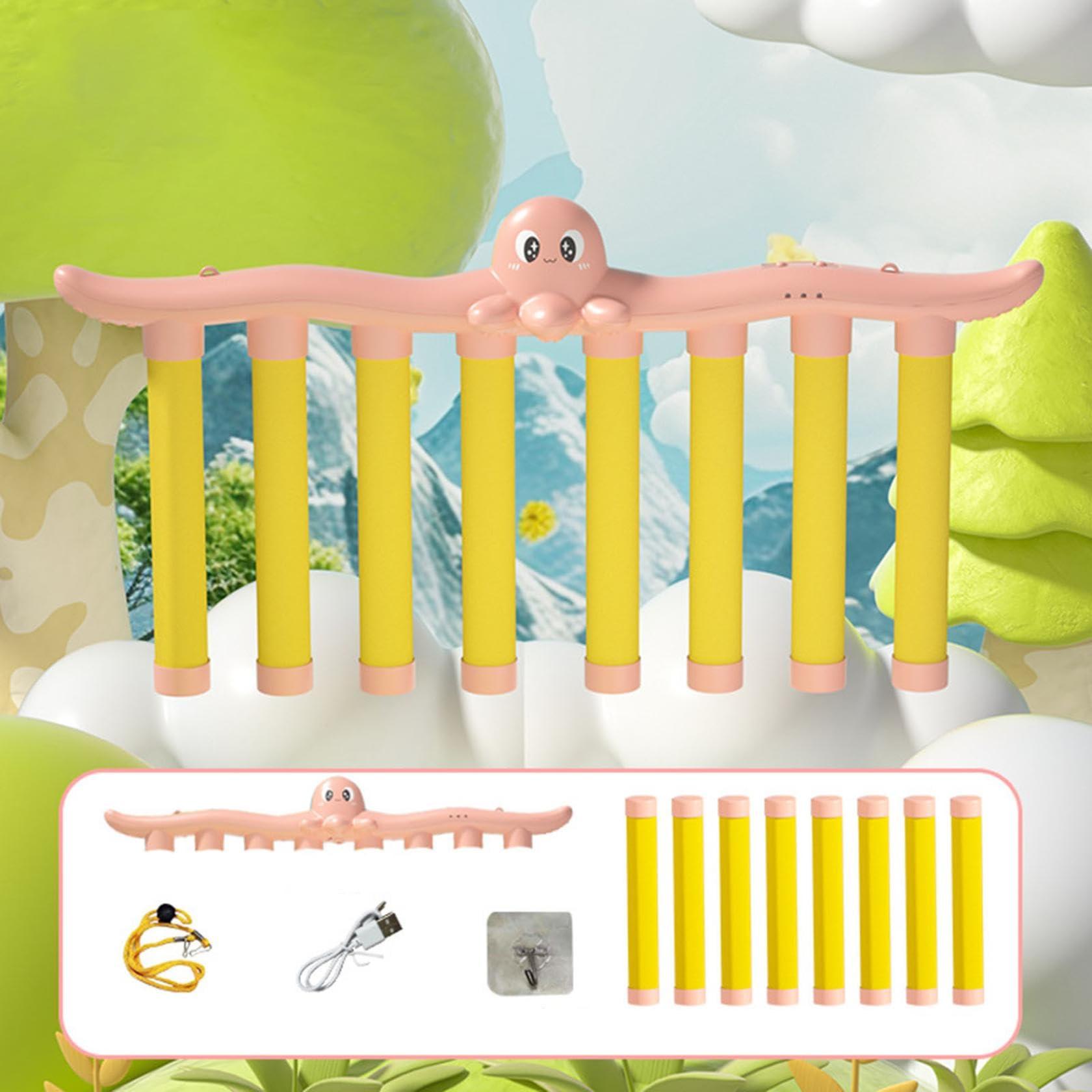 Generic Reflex Challenge Game, Drop Sticks Game, Reaction Training Toy, Hand Eye Coordination Training Catching Sticks Game, Game Stick Reflex Training, 3 Speed Adjustable Control, USB Rechargeable (Color D)