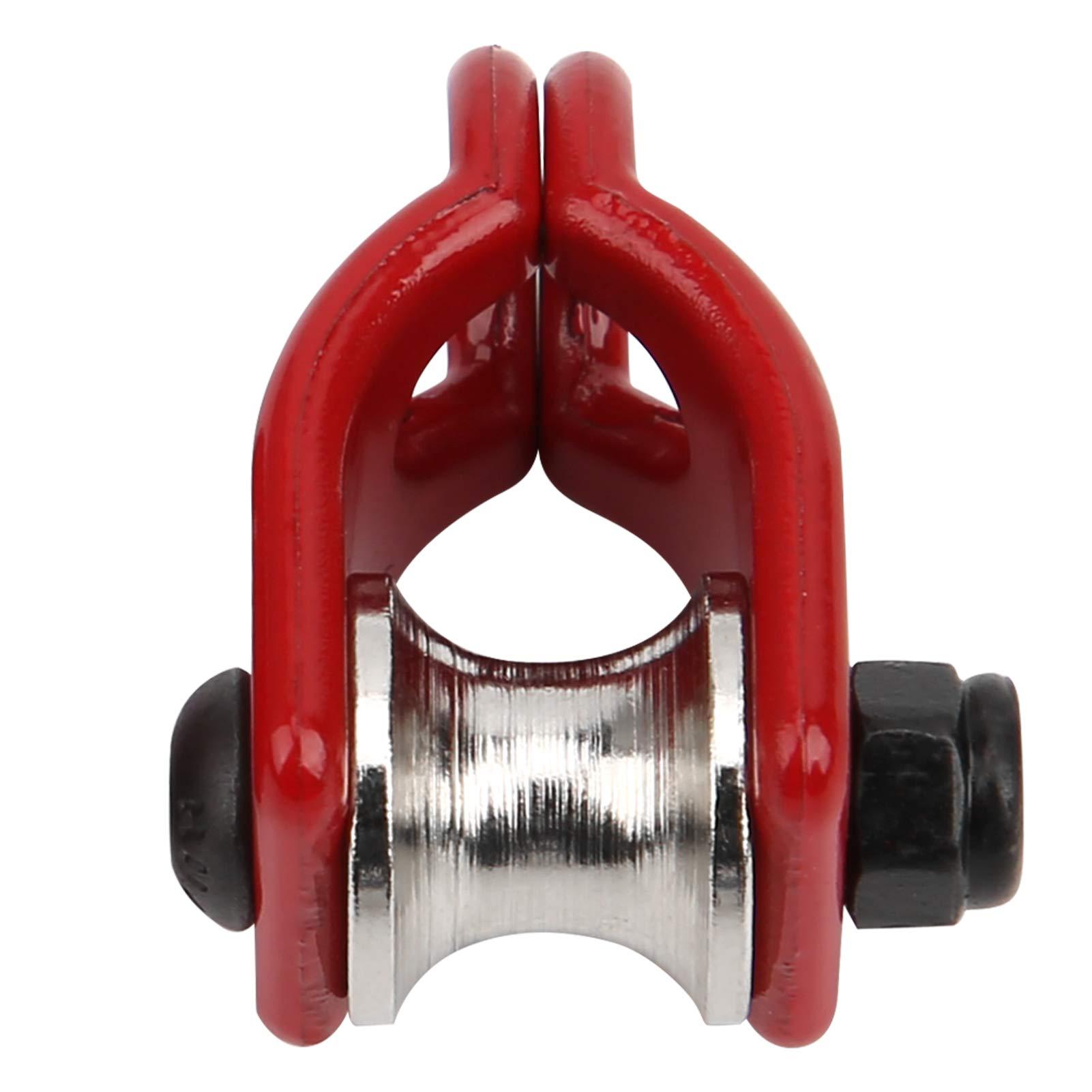 VGEBY RC Lifting Pulley, 2PCS Lifting Pulley Upgrade Parts 1/10 Scale RC Car Lifting Pulley Vehicle Scale Accessories for HSP REDCAT Crawler Car Crawler(Type A) 1/10 Scale Rc Tow Winch Shackle Rc Winch