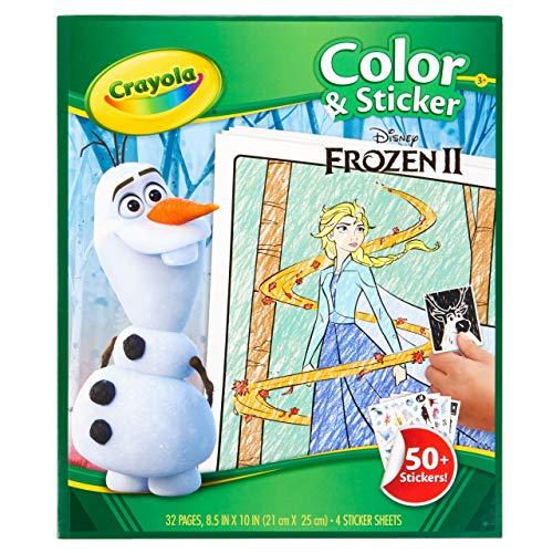 Crayola Crayola Frozen 2 Coloring Pages & Sticker Book, Gift for Kids, Ages 3, 4, 5, 6