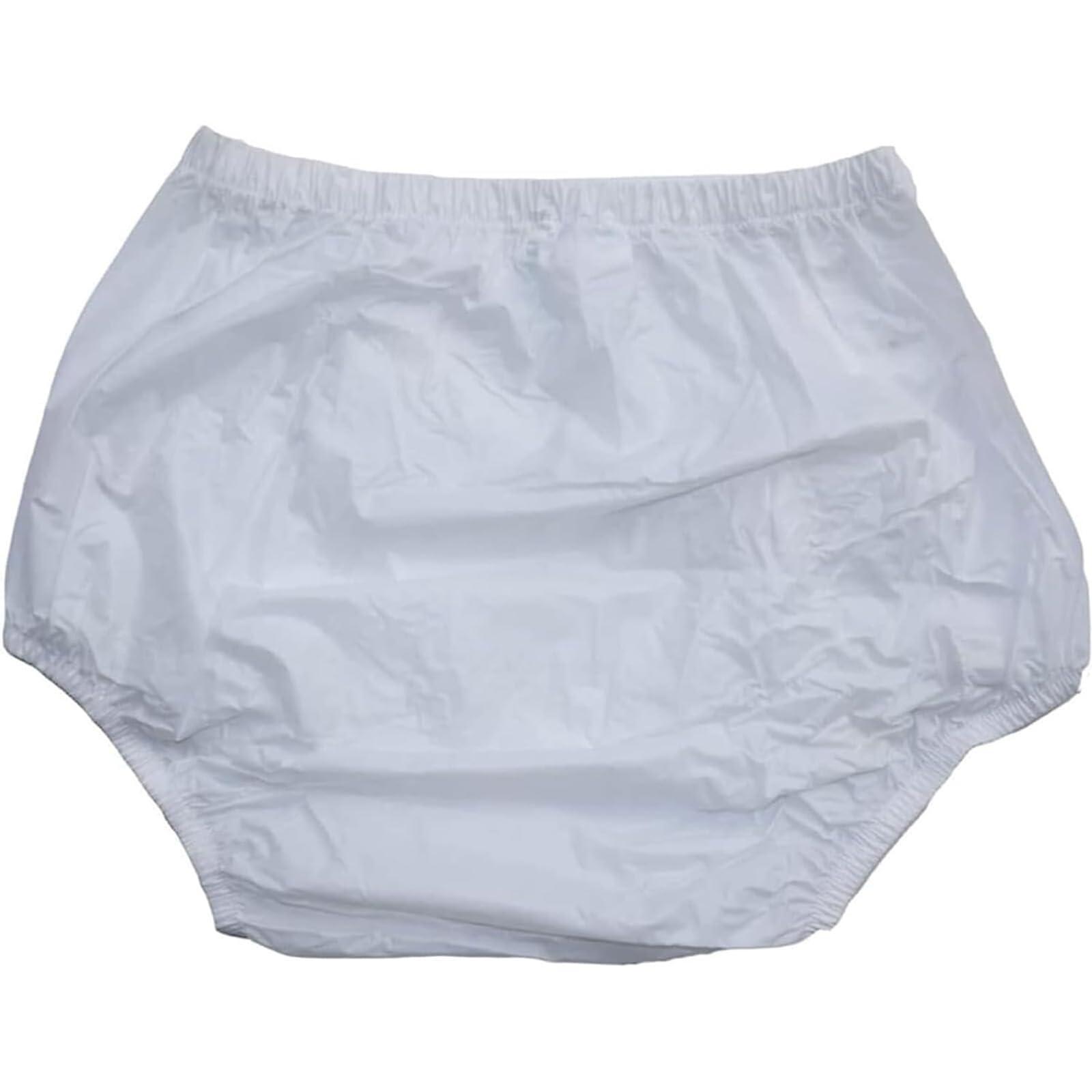 TAPIVA Adult Incontinence Pull-On Plastic PantsPVC Plastic Pants, 3-Piece PVC Waterproof Pants, Adult Diapers, Adult Incontinence PantsReusable, Suitable for All Men and Women