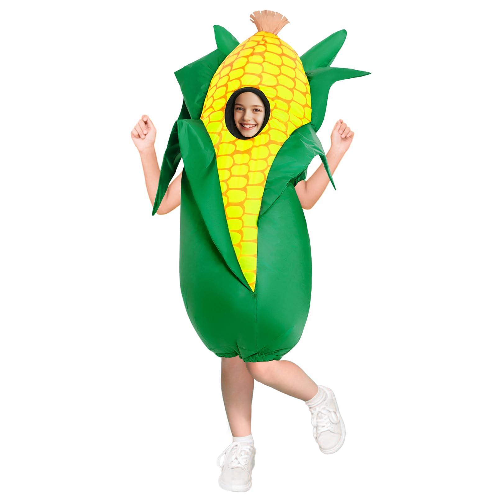 Spinosaurus Spinosaurus Thanksgiving Inflatable Corn Costume for Kids Inflatable Food Costumes Halloween Funny Costume Blow Up Costumes for Boys Girls