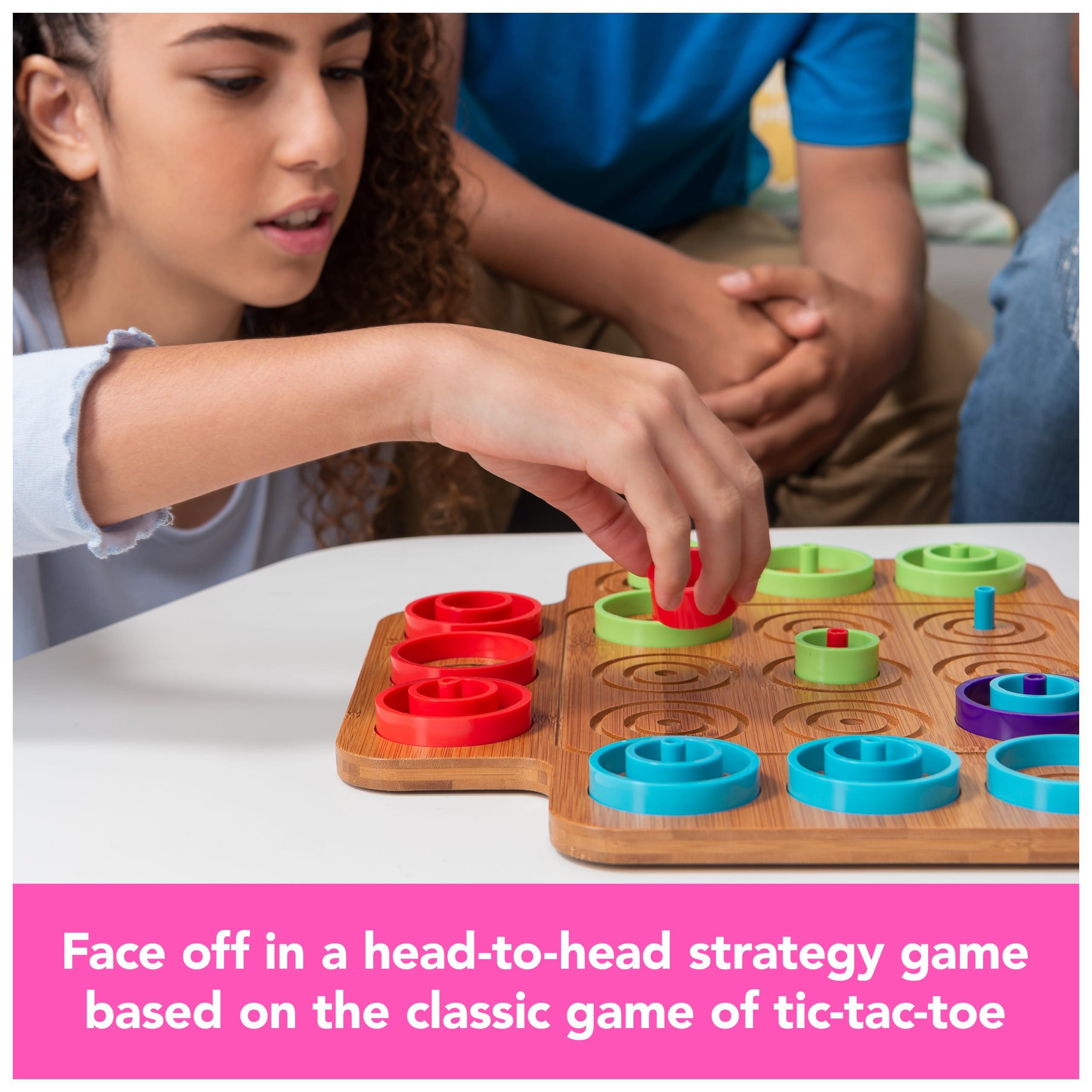 Marbles Spin Master Games, Otrio Wood Strategy Game, Fun Family Board Game, STEM Game, Interactive Puzzle Game, Family Game Night Game for Ages 8+