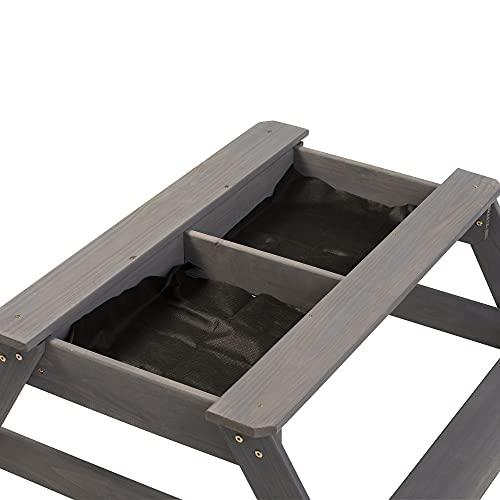 Jack and June Jack & June Cedar Convertible Sand Box and Picnic Table Playset