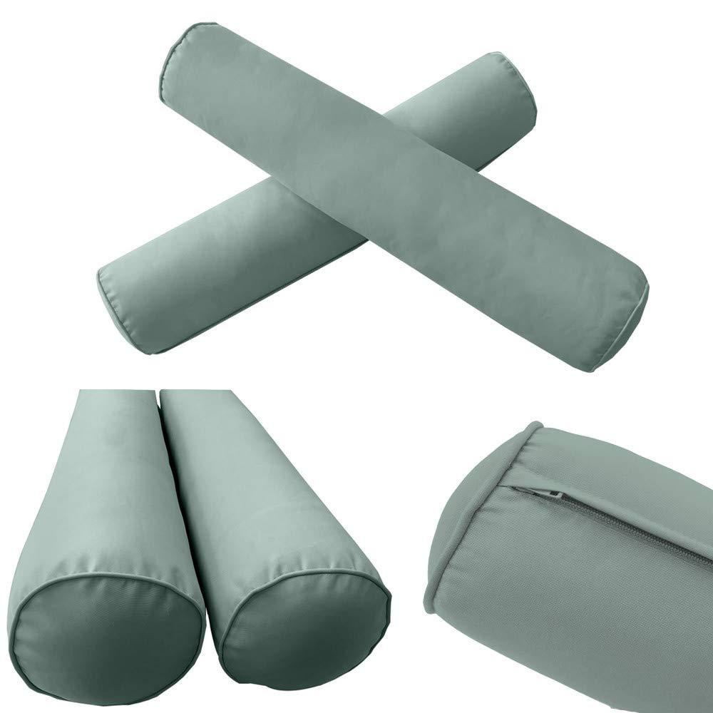 Prolinemax Prolinemax Style1 Crib Size 5PC Pipe Trim Outdoor Daybed Mattress Cushion Bolster Pillow Complete Set AD002