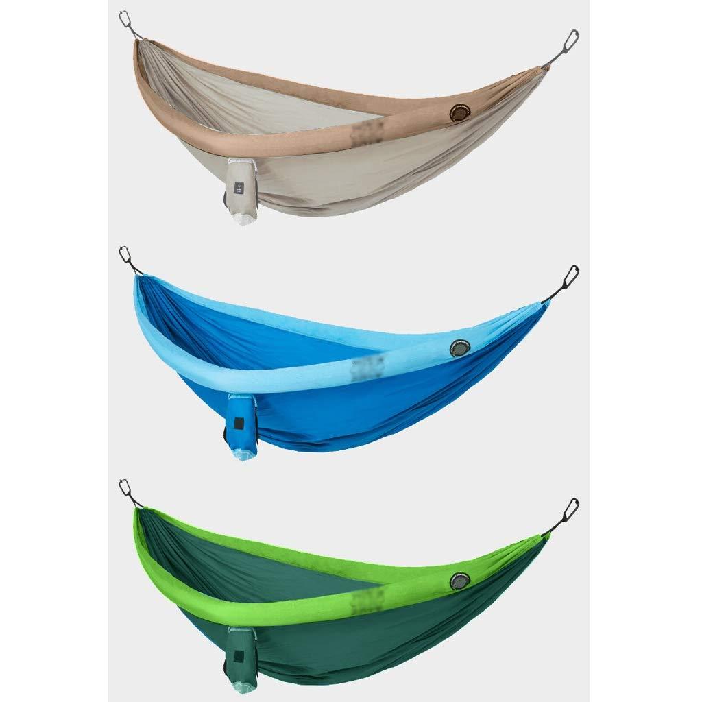 zxb-shop zxb-shop Swings Double Inflatable Outdoor Hammock Swing Anti-Rollover Wild Camping Hammock Indoor and Outdoor Hanging Chair Swing 106.5x55.1 Inches Swing Outside Toys (Color : A)