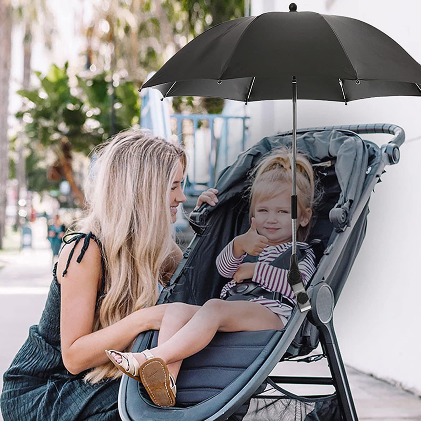 SHITINGRM Pram Parasol for Sun Shade Umbrella for Pushchair Pram Wheelchair Outdoor 50+UV for Prot
