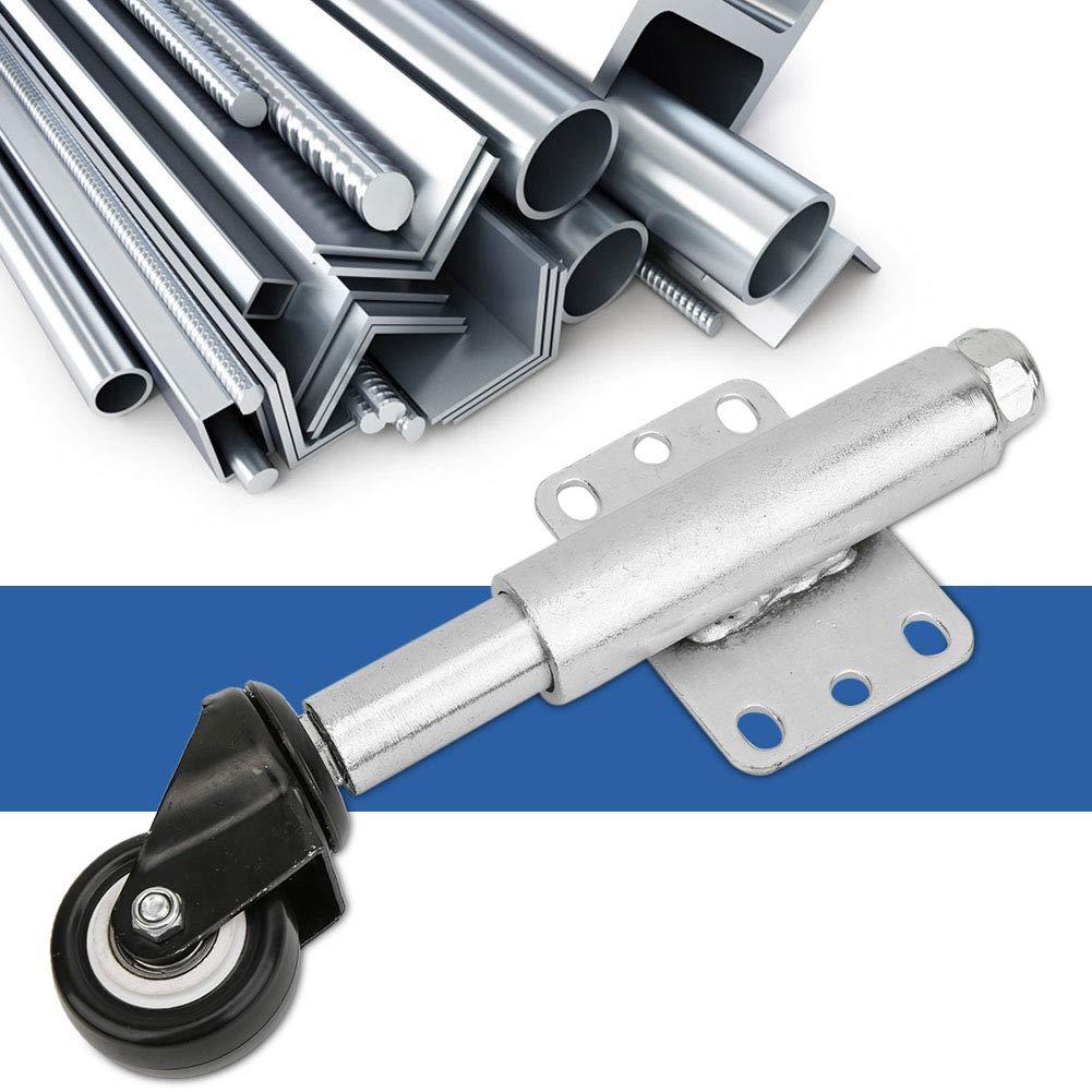 Estink Heavy Duty Spring Loaded Gate Wheel with 110lbs Load Capacity Easy to Move Sturdy Universal Mounting Plate for Wooden Gates