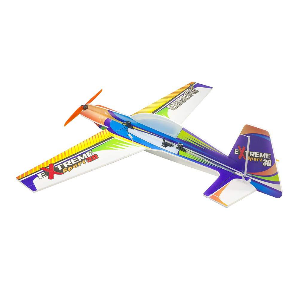 Viloga Viloga RC Plane Kit PP Foam Airplane, 710mm Xtreme Sports Airplane Model Kit to Build, 3D Aerobatic Airplane for Adults Outdoor Fly (KIT+Motor+Servos+6CH Receive RX445(FRSKY D16))