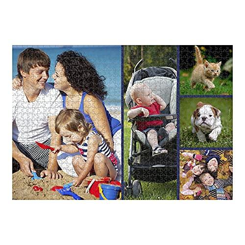 PuzzlesPrint Picture Collage Jigsaw Puzzle | 1000 Piece Customized Photo Collage Puzzle | Personalized Jigsaw with 5 Photos for Adults