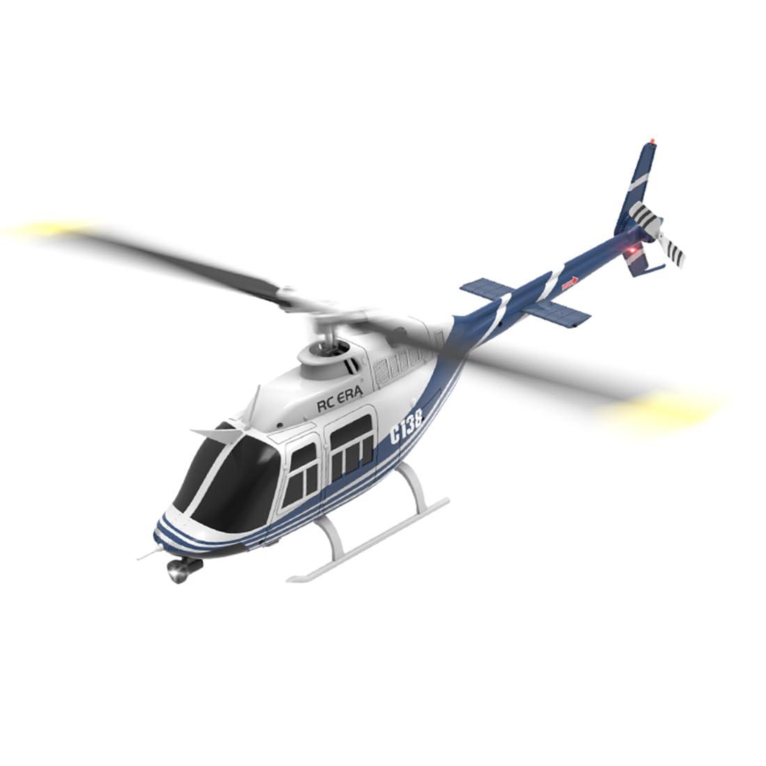 URFunModel URFunModel 1/33 206 RC Helicopter for Adults, 2.4G 6CH Remote Control Helicopter with Optical Flow Positioning, RC Aircraft RC Airplane, RC Flying Plane RC Military Helicopter Gift -RTF