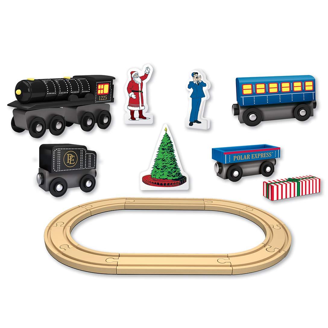Masterpieces MasterPieces Wood Train Sets - The Polar Express 18 Piece Train Set