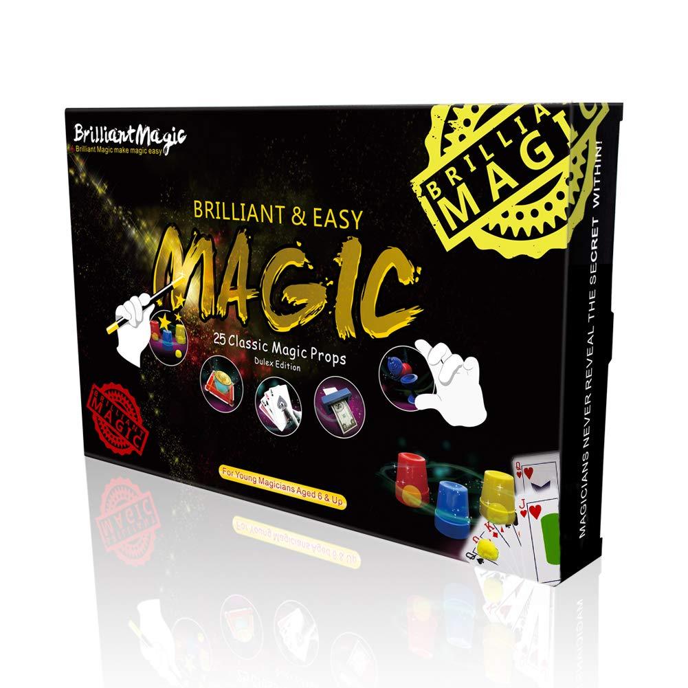 BrilliantMagic BrilliantMagic Magic Set Magic Kit for Kids Science Toys for Children Including 25 Classic Tricks Easy to Play Magic Best Gift for Boys Girls and Adult