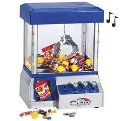 TSF TOYS Toy Grabber Claw Machine For Kids Electronic Arcade-Style Game for Kids and Parties Ideal For Use With Small Toys / Candy Features LED Lights and Sound Effects, 13.5 x 10 x 7.5 inches