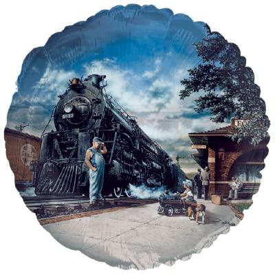 MyCo Whistle Stop Mylar (foil) Balloon