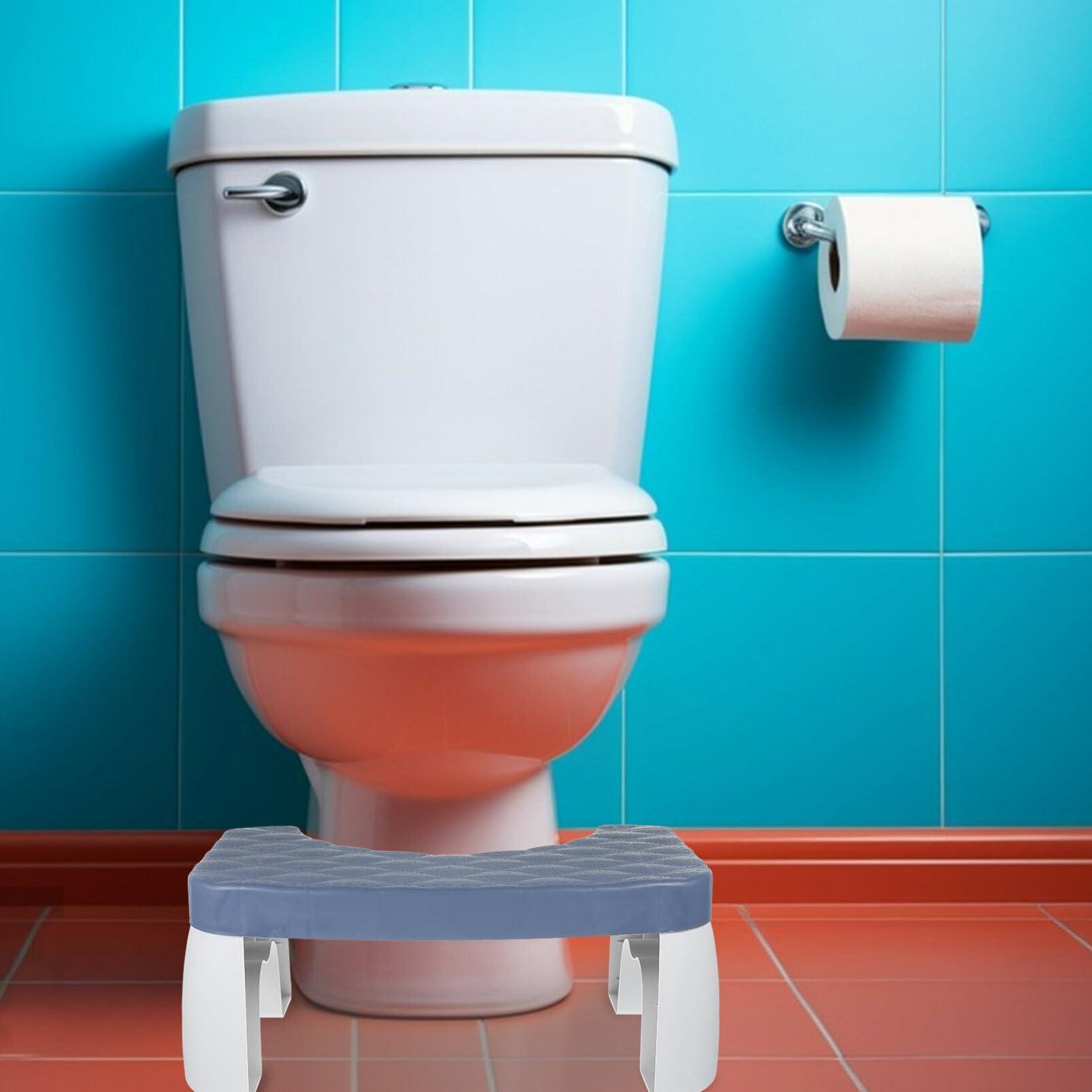 Luxshiny Luxshiny Toilet Stool Folding Toilet Stool Squatting Toilet Stool Potty Step Stool Splicable Poop Stool for Bathroom Kitchen Bedroom Home Dorm