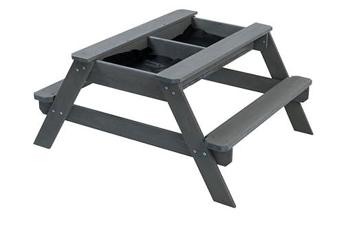 Jack and June Jack & June Cedar Convertible Sand Box and Picnic Table Playset