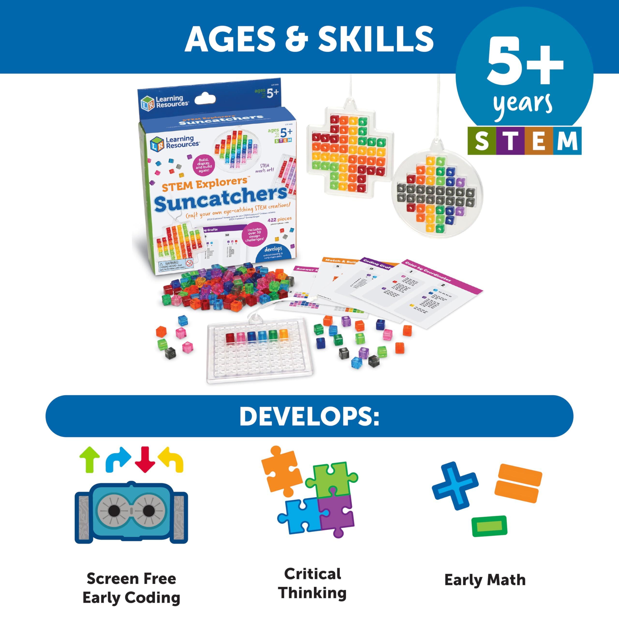 Learning Resources Learning Resources STEM Explorers Suncatchers, Science for Kids, Building Toys, STEM Toys for Ages 5+, Educational Toys