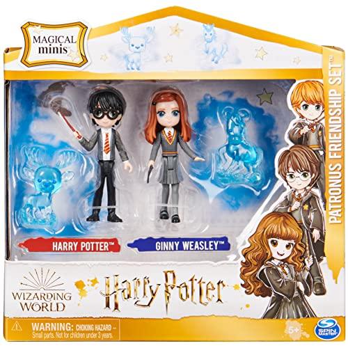 Wizarding World Wizarding World, Magical Minis Harry Potter and Ginny Weasley Patronus Friendship Set with 2 Toy Figures and 2 Creatures, Kids Toys for Ages 5 and up