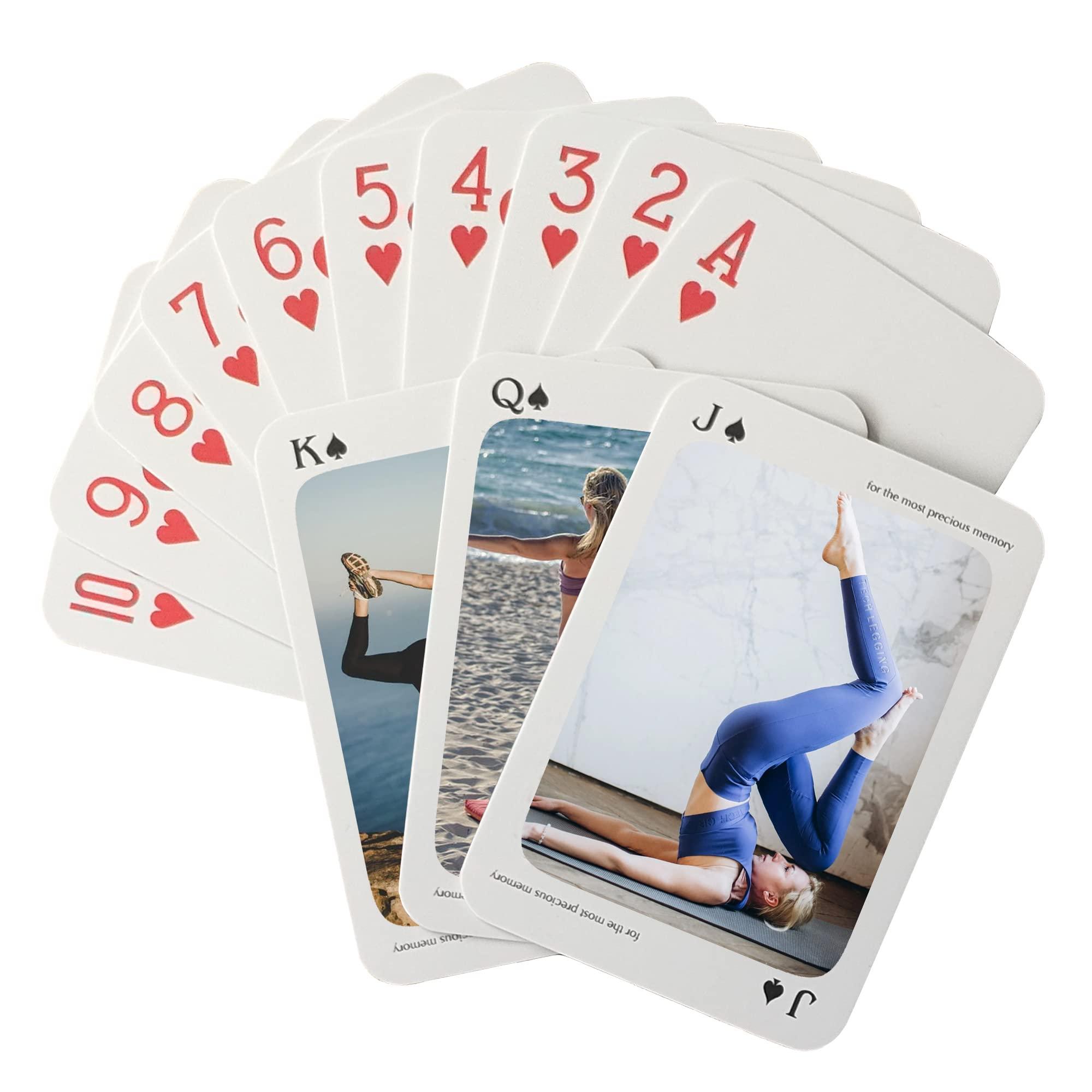 ooelyy Custom Playing Cards - Personalized Friends Picture Playing Cards, Personalized Playing Cards, Boyfriends Gifts, Girlfriends Gift (1-16 Photos, 1-200 Decks or More)