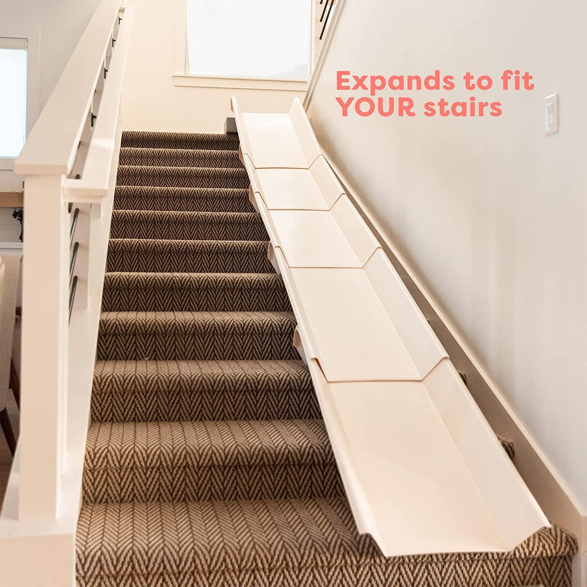 Stairslide StairSlide 8-Pack Stair Mounted Kids Indoor Slide Attachment Set, Up to 155lbs