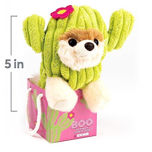 GUND GUND The World’s Cutest Dog Boo Itty Bitty Boo #62 Cactus Plush Stuffed Animal Dog, 5”