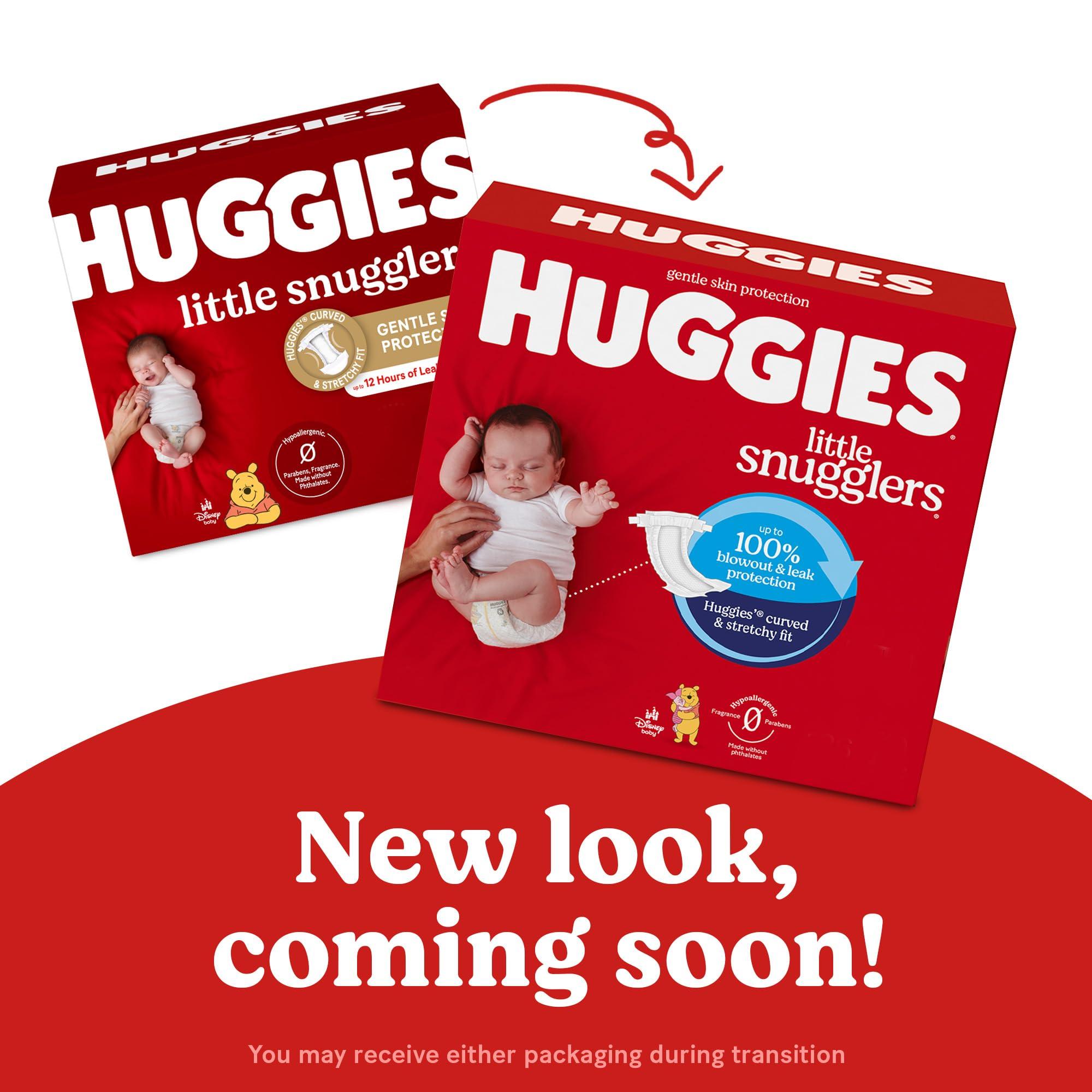 HUGGIES Huggies Size 3 Diapers, Little Snugglers Baby Diapers, Size 3 (16-28 lbs), 68 Count