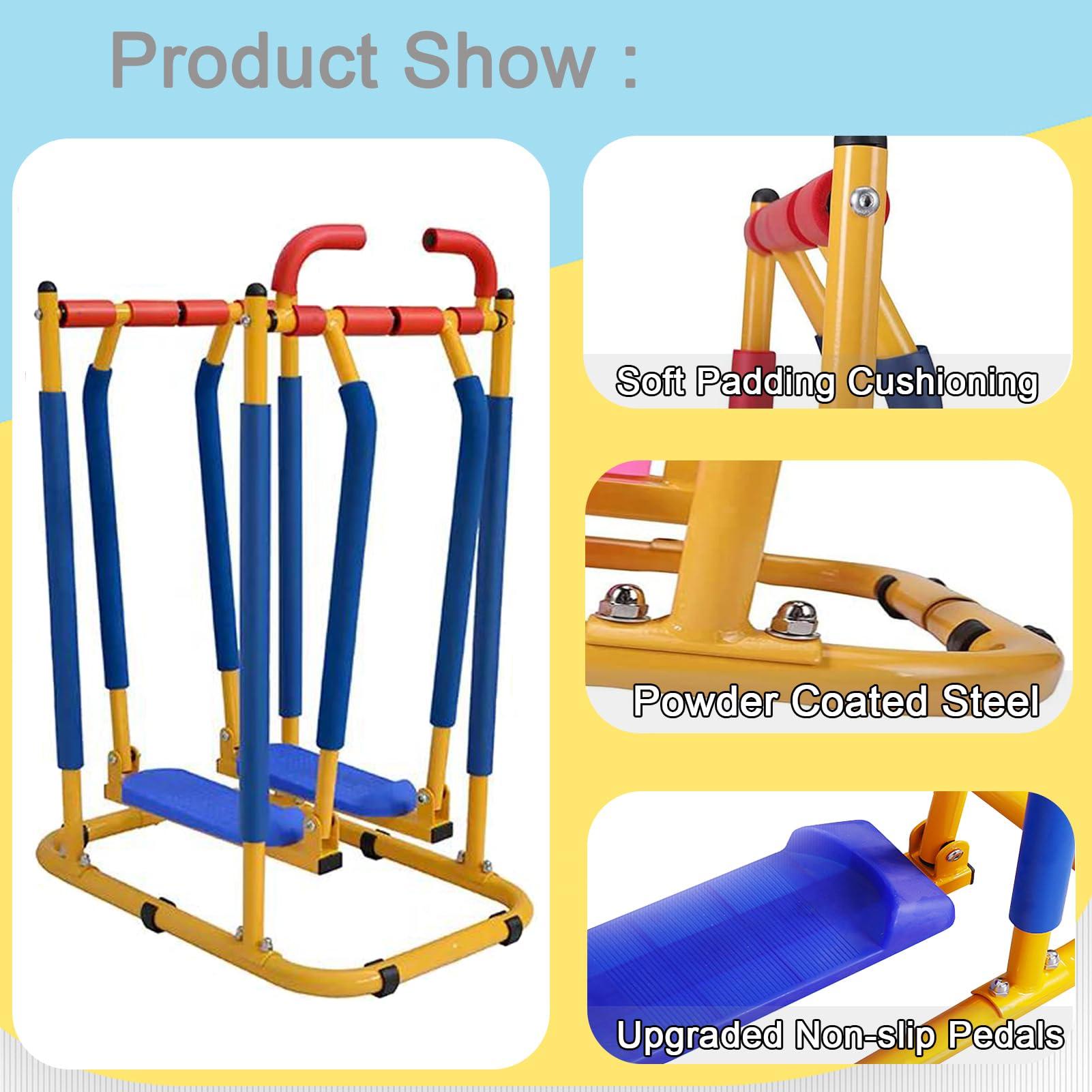 QBDGXFC QBDGXFC Kids Fitness Equipment Children\'s Exercise Equipment Kids\' Adjustable Fun Exercise Toy Children\'s Treadmill for Kids Fitness Exercise, Kids Ages 3-12 Years