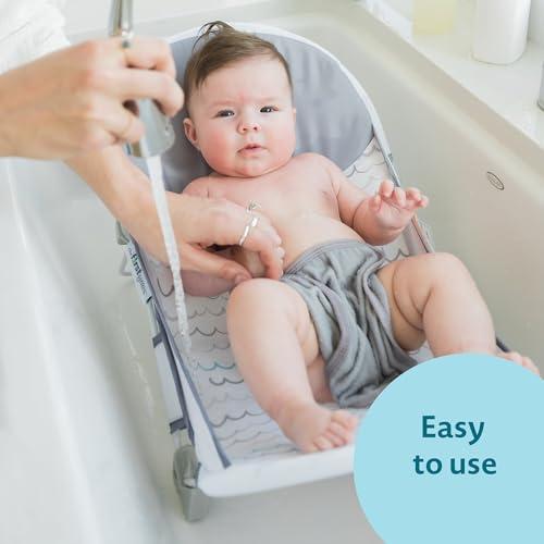 The First Years The First Years Sure Comfort Folding Baby Bather - Baby to Toddler Bath Tub - No-Slip Seat - for Sink or Tub Use