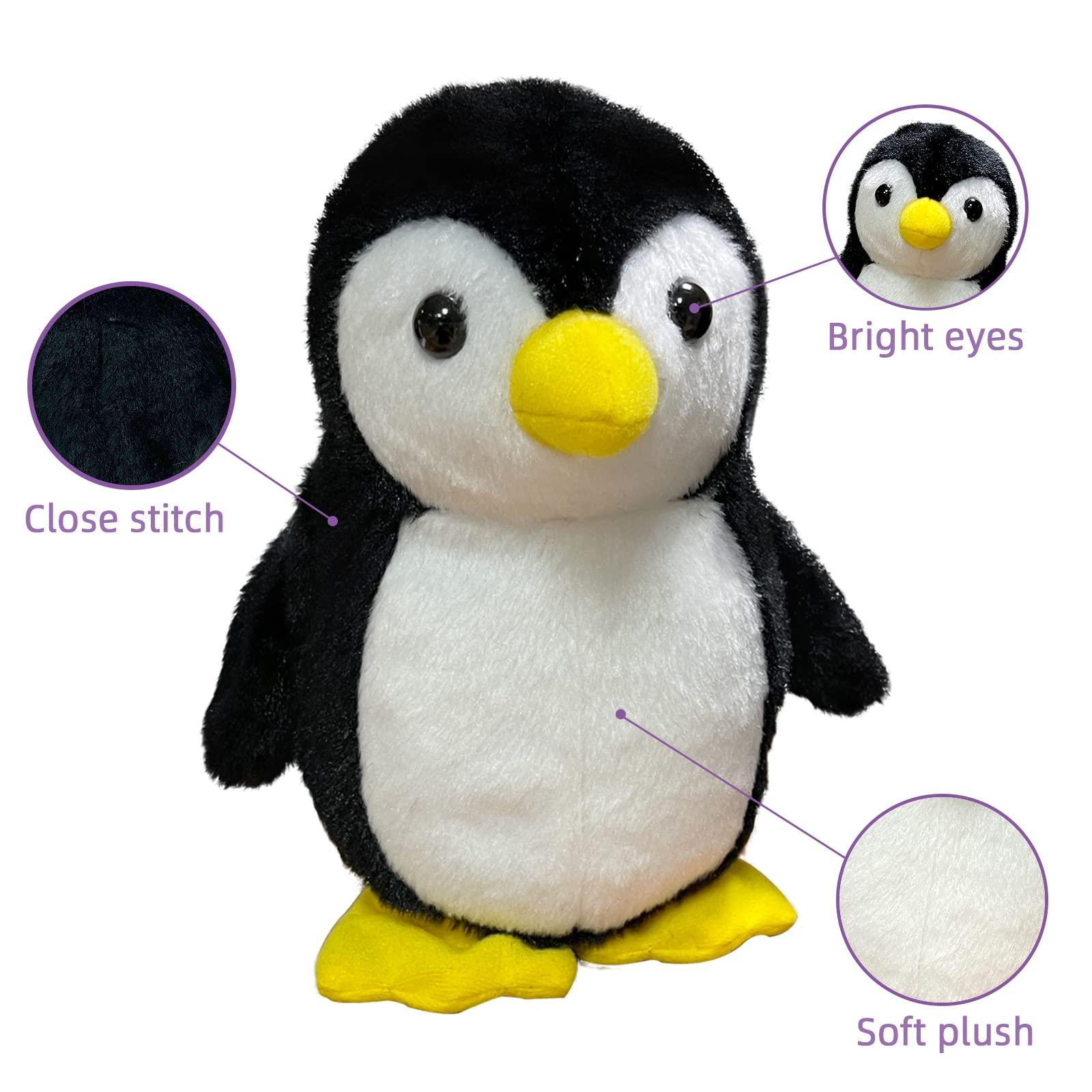 YH YUHUNG YH YUHUNG Walking Penguin Plush Toy Repeats What You Say with Clear Voice Talking Penguin Stuffed Animal Repeating Toy Animal for Boys and Girls