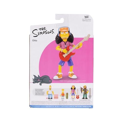 Disney Disney The Simpsons Action Figures 4-Pack 5-Inch Collectible Figures from Jakks Pacific's Wave 1 - Homer, Bart, Groundskeeper Willie, and Otto