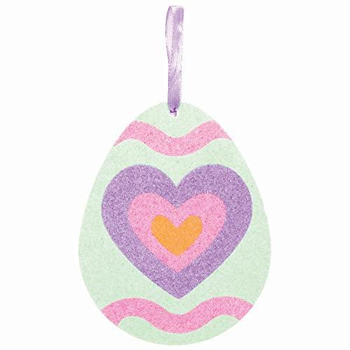 Baker Ross Baker Ross Sand Kunst Ostereier Bastelset - 6er Pack, Sandkunst Kits für Kinder (FC505)