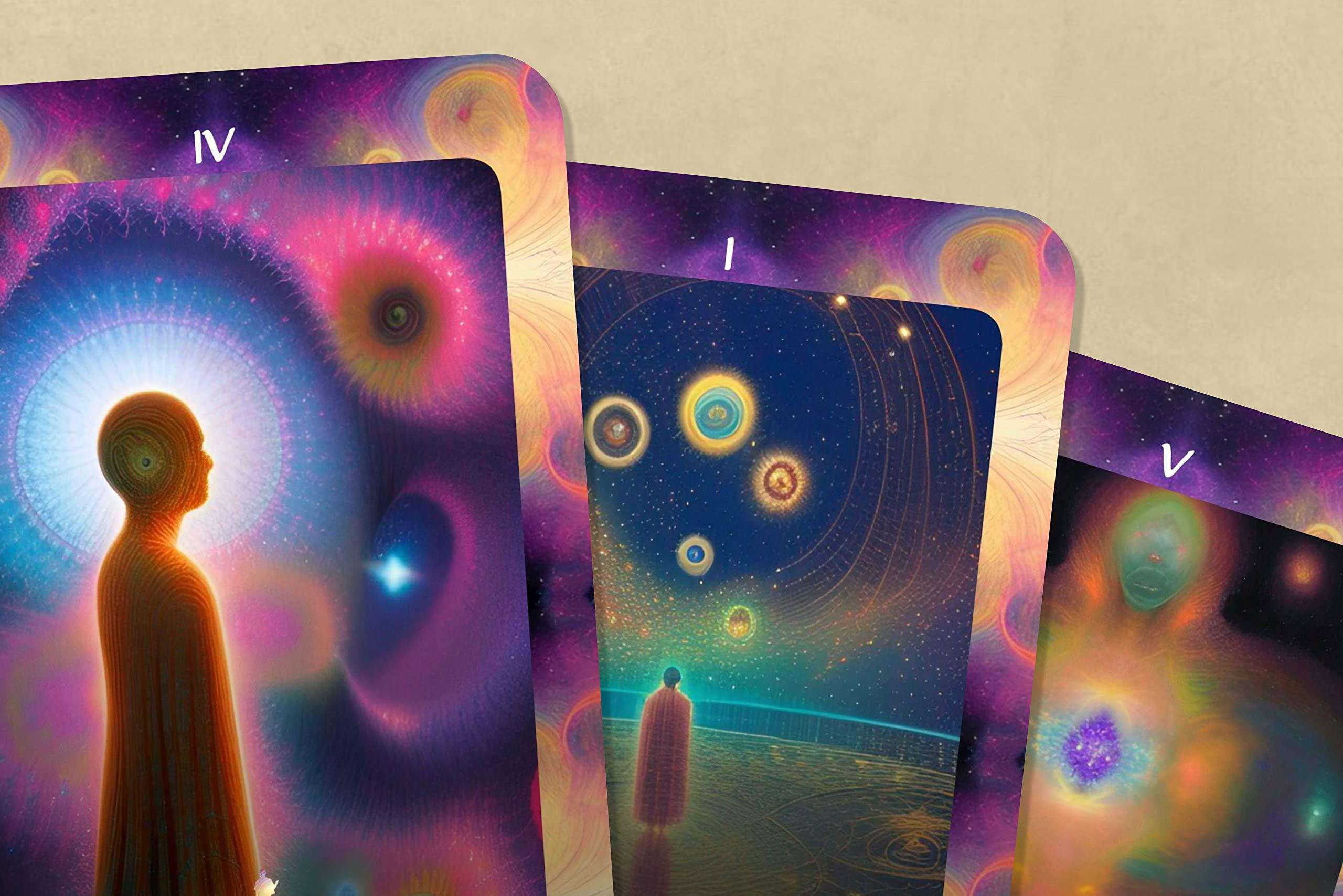 IBIZA TAROT Ibiza Tarot- Cosmic Consciousness - 22 Major Arcana| Fortune Telling Tarot Cards Deck for Beginners| Authentic Tarot Experience - Set of 22 Cards
