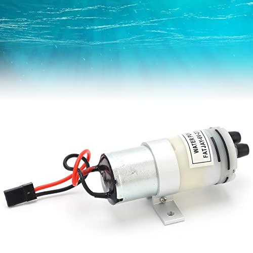 Pilipane RC Water Pump,36V 370 Water Cooling Pump,Portable Mini Water Transfer Utility Pump with Metal Connectors JR Plug with Switch for RC Boats Motor ESC