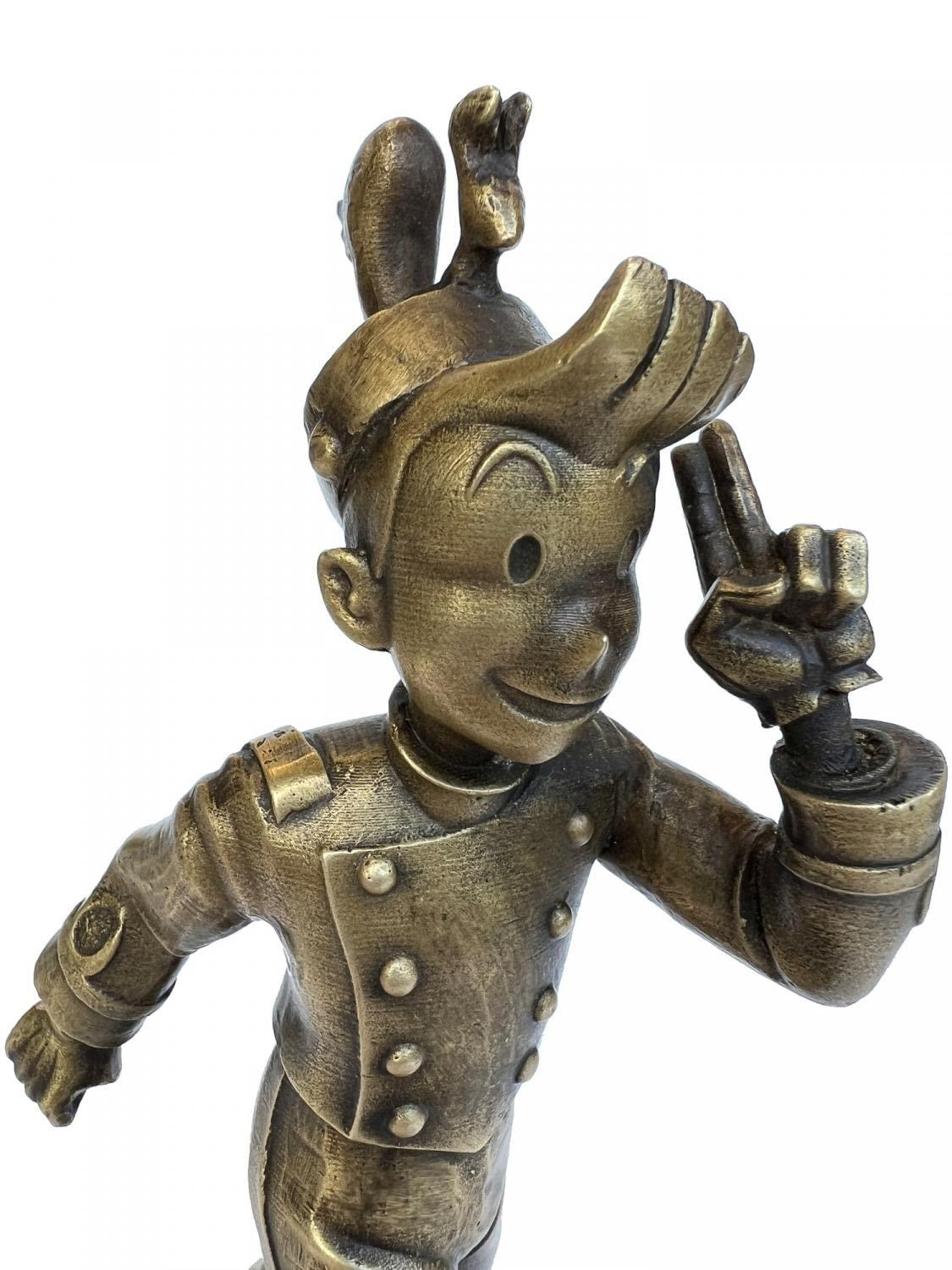 Plastoy Plastoy SAS Bronze Pixi Spirou and Spip en Marche Collectible Figure 5507 (2022)