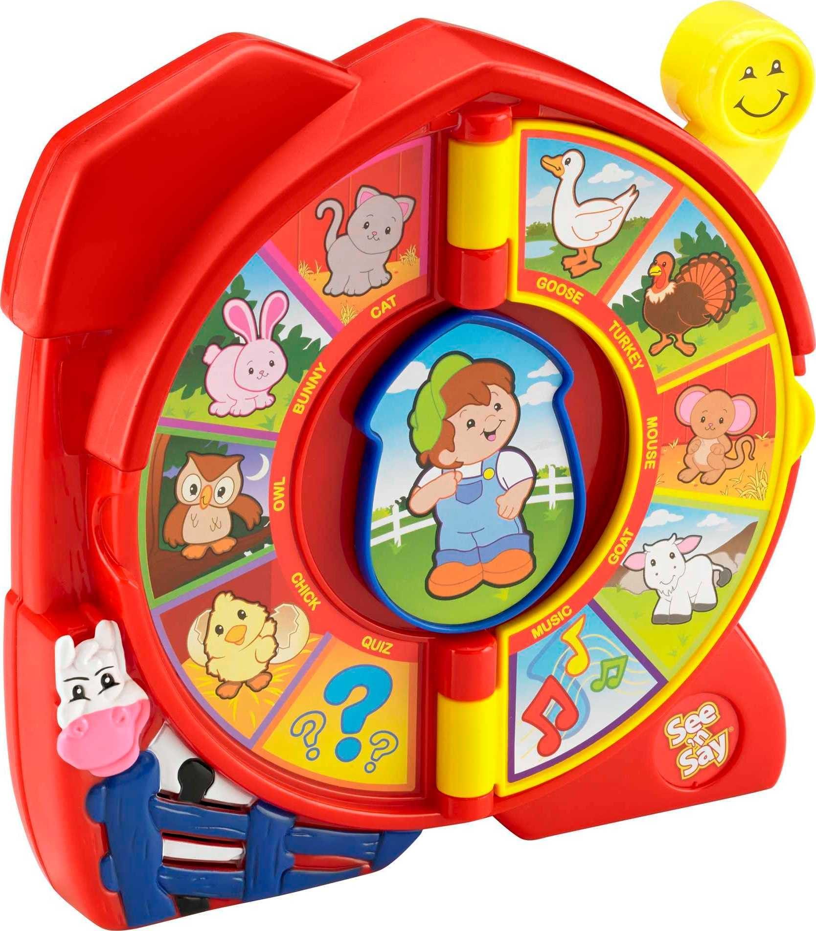 Fisher-Price Fisher-Price Little People Toddler Toy See n Say The Farmer Says, Learning Game with Music & Sounds for Kids Ages 18+ Months (Amazon Exclusive)