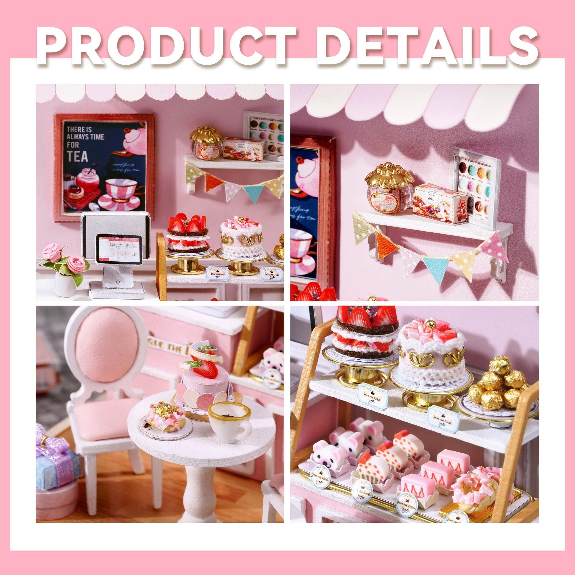 Flever Flever Dollhouse Miniature DIY House Kit Creative Room with Furniture for Romantic Valentine\'s Gift (Sweet Talk)