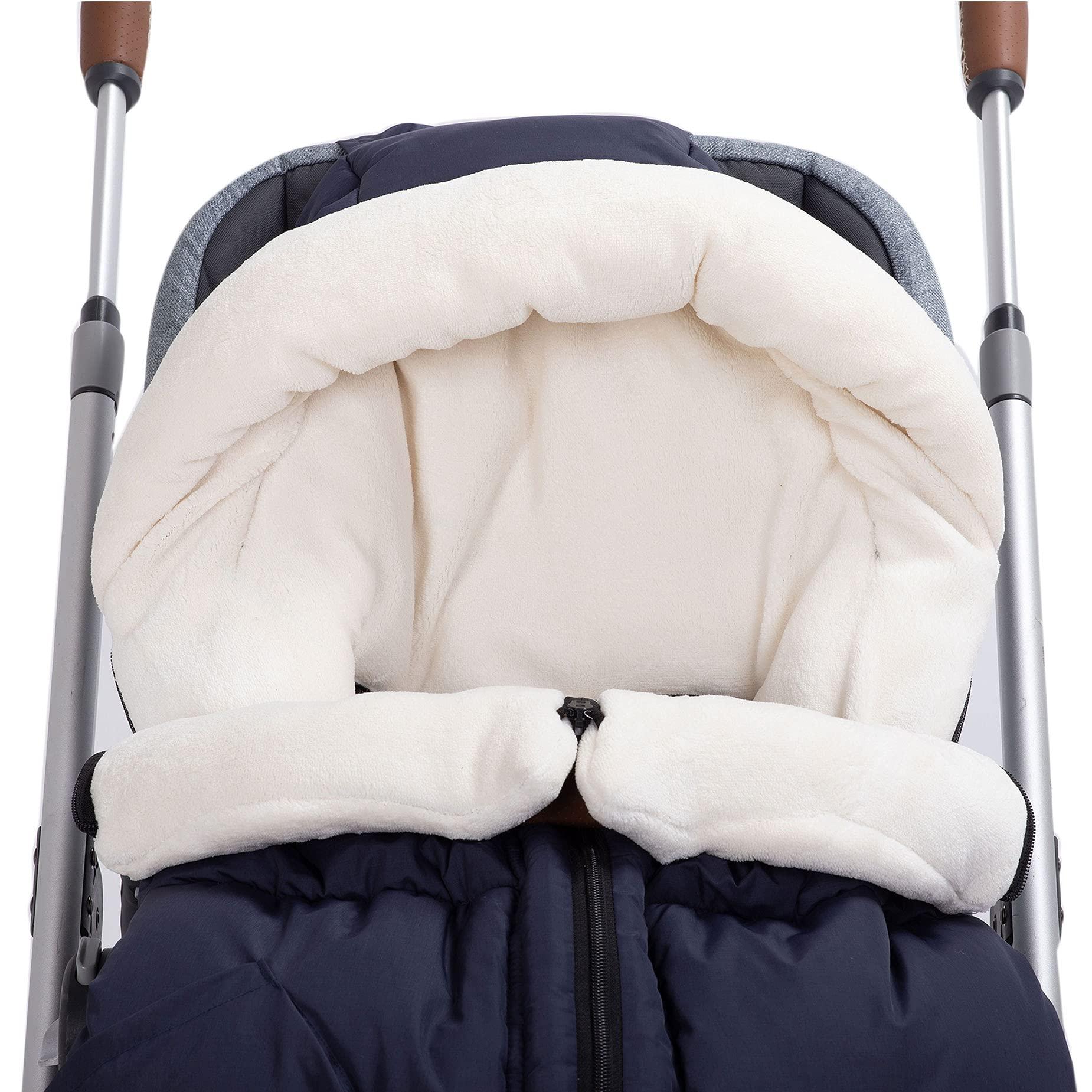 KZ Dotnz KZ Dotnz Universal Stroller Footmuff with Adjustable Zips, Soft Hood, Waterproof Warm Baby Stroller Bunting Bag