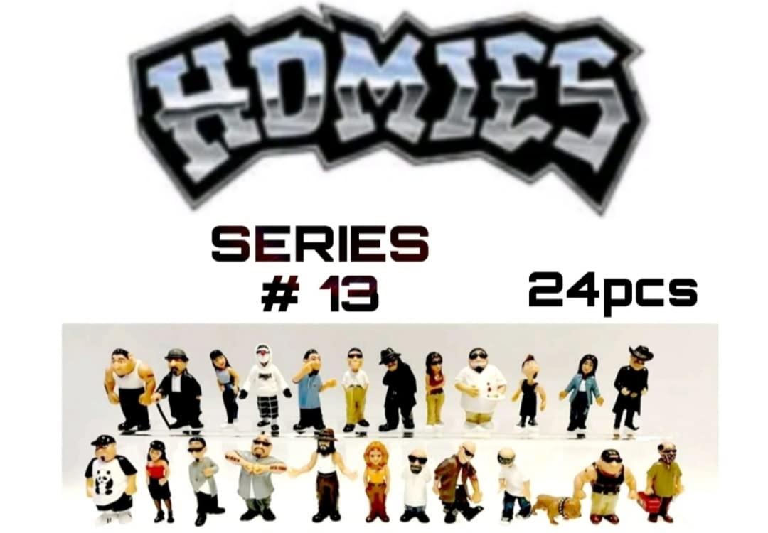 HomieShop LLC Homies Figures 1.75 Series #13 Complete Set of 24 Pcs Loose Sealed Bags