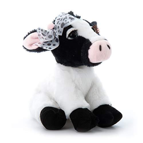 The Petting Zoo The Petting Zoo, Lash'z Cow Stuffed Animal, Gifts for Girls, Plush Toy 10 inches