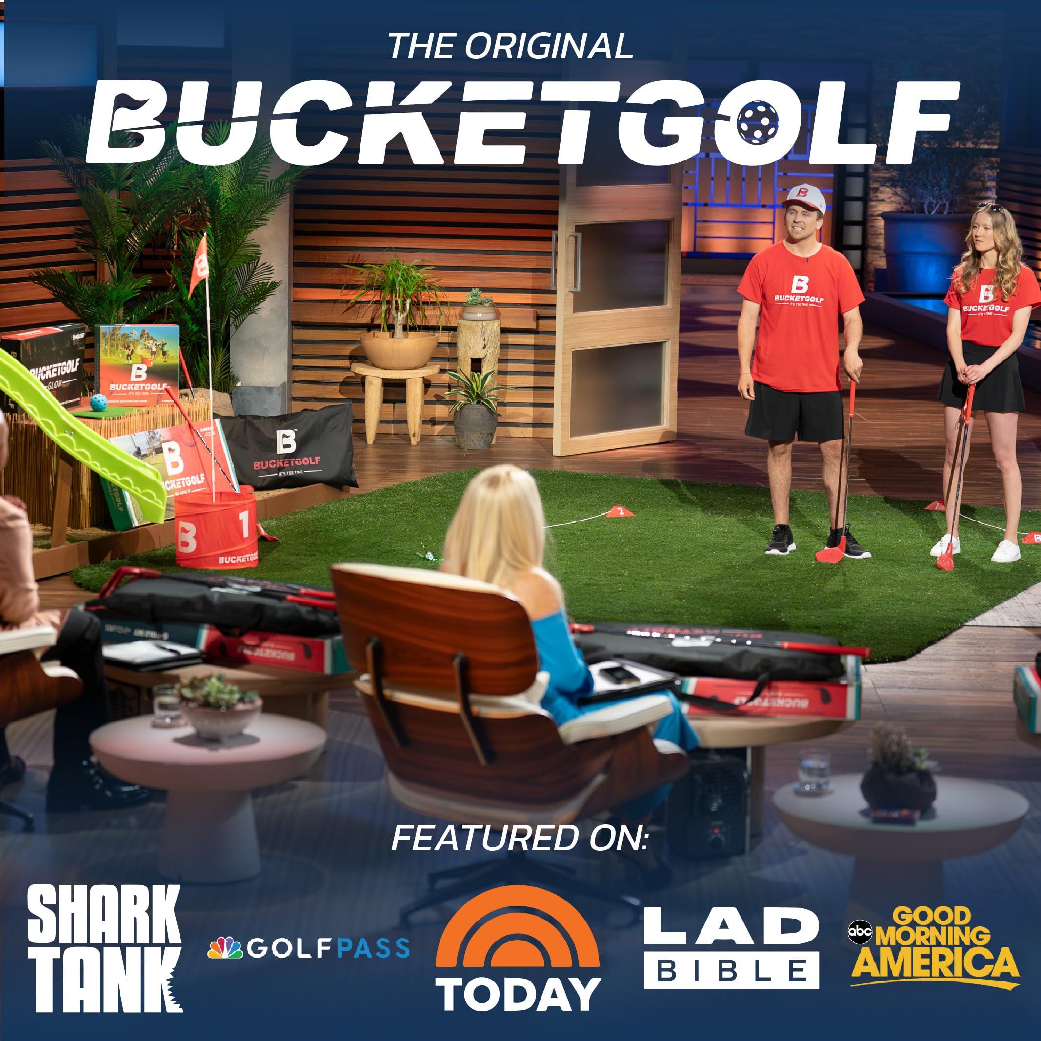 bucketgolf BucketGolf Club - Backyard Outdoor Golf Club with Oversize Club Head to Play BucketGolf, Hit Plastic Or Foam Golf Balls in Grass, Parks, Yards (Right Kids)